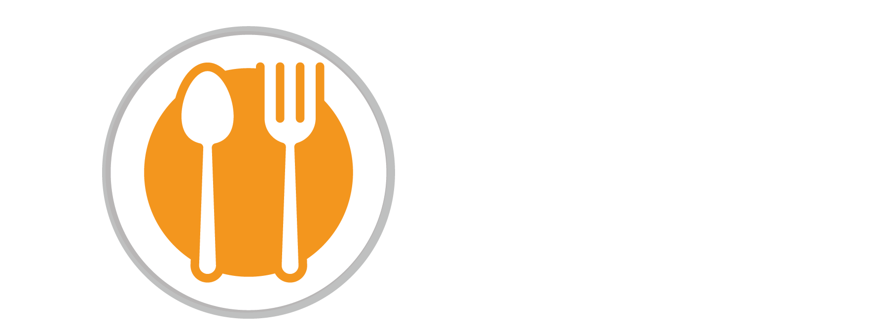 Illustration of a dinner plate with spoon and fork